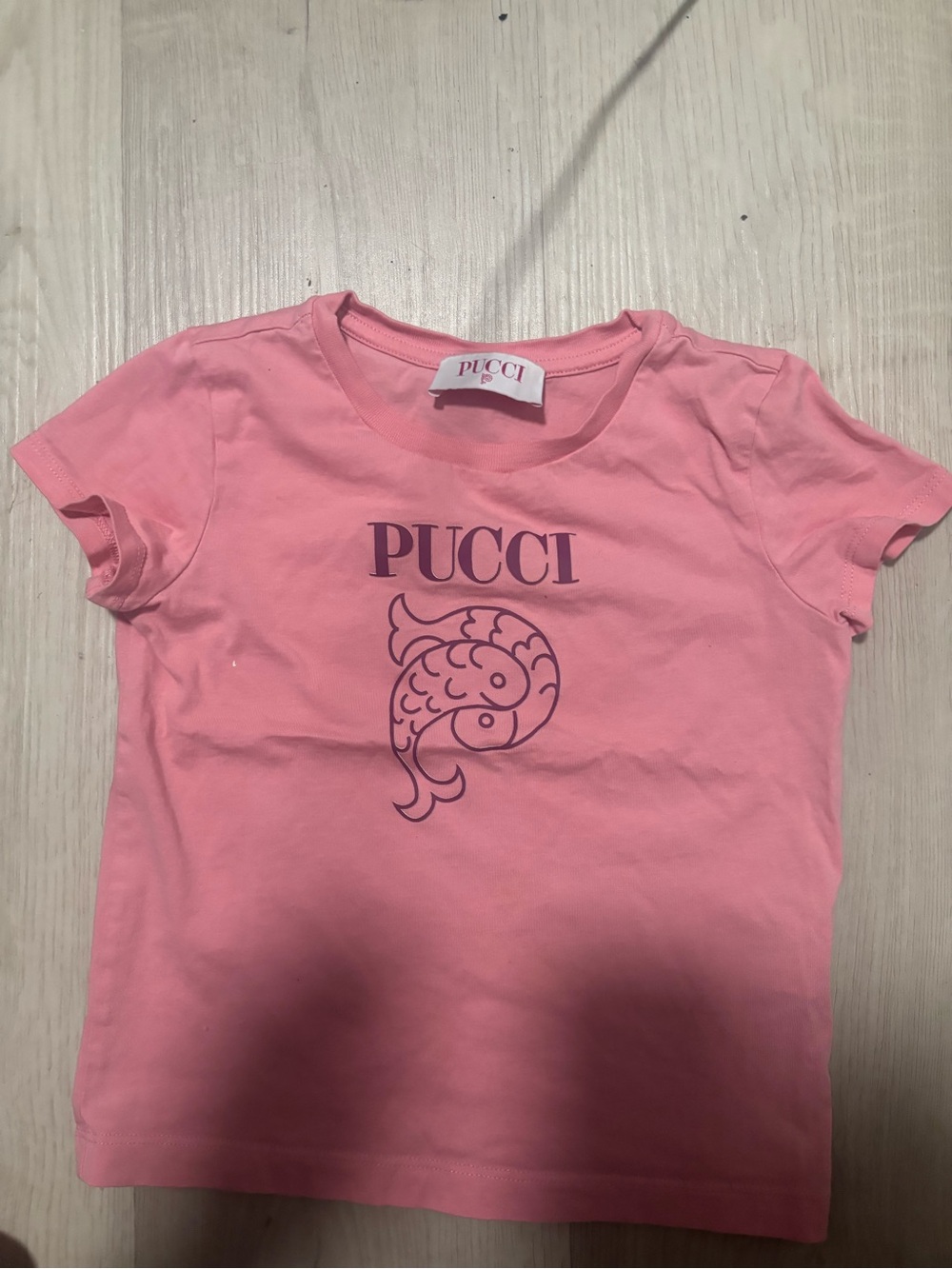 Emilio Pucci Pink Logo Short Sleeve Tee